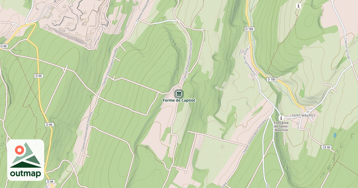 Map of Ferme de Captiot