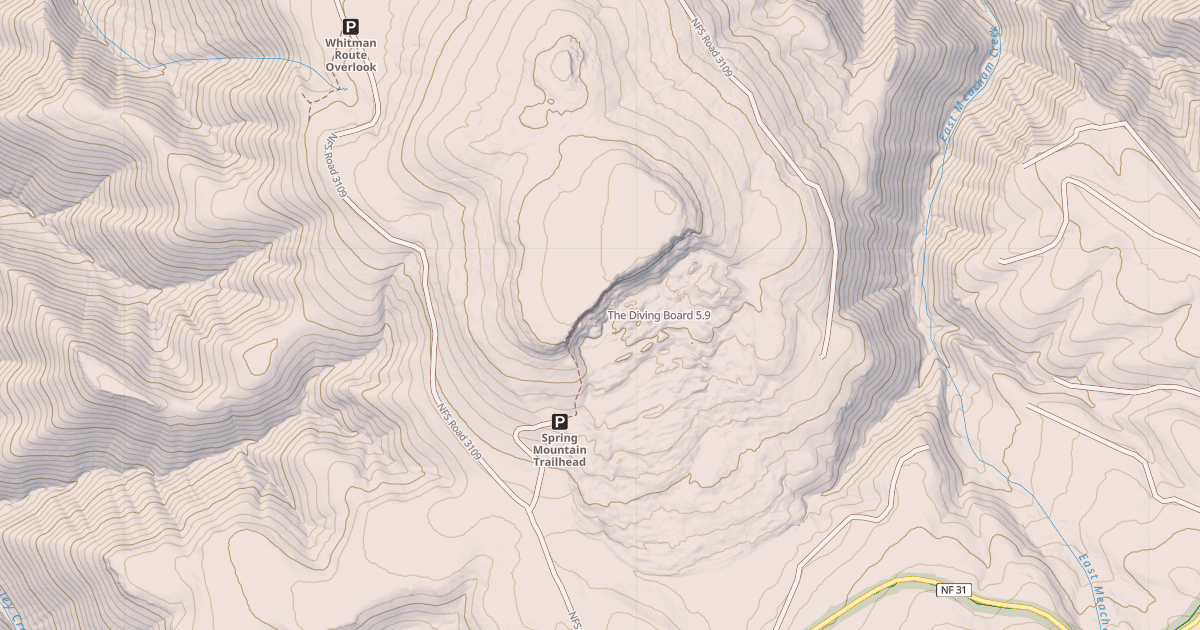 Map preview of The Diving Board