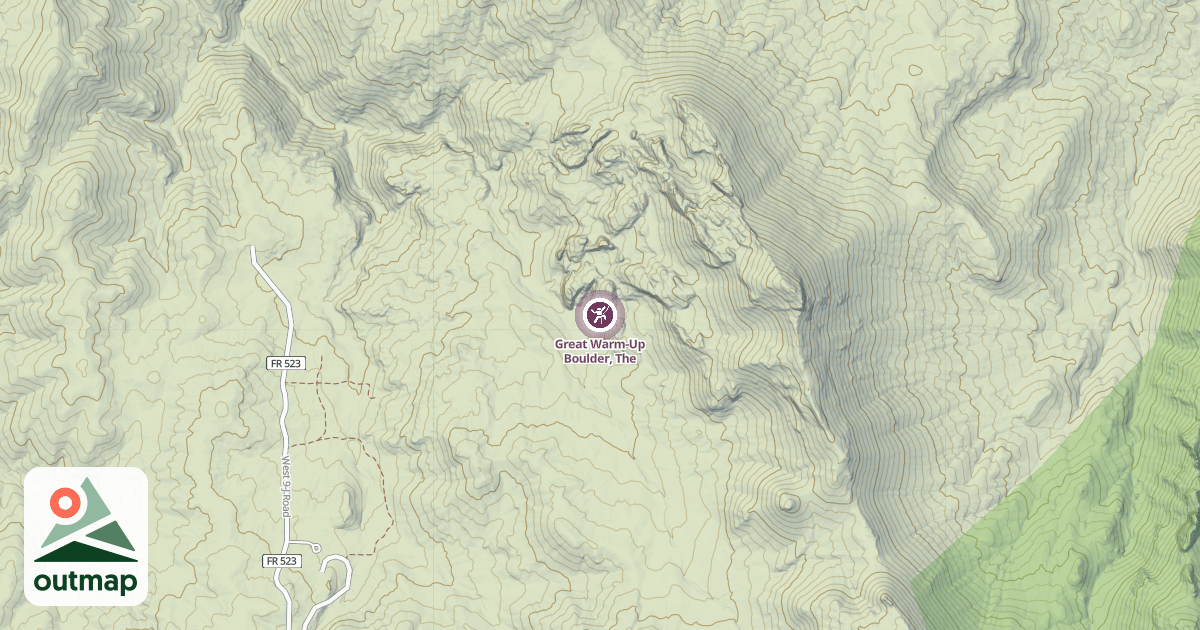 Map of Great Warm-Up Boulder, The