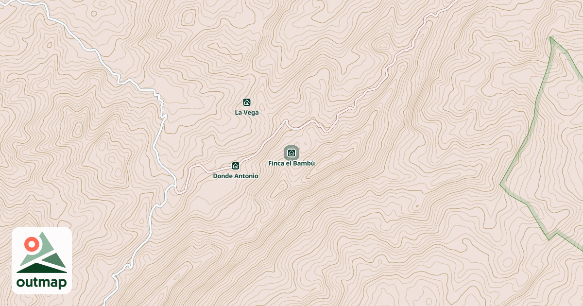 Map of Finca el Bambù
