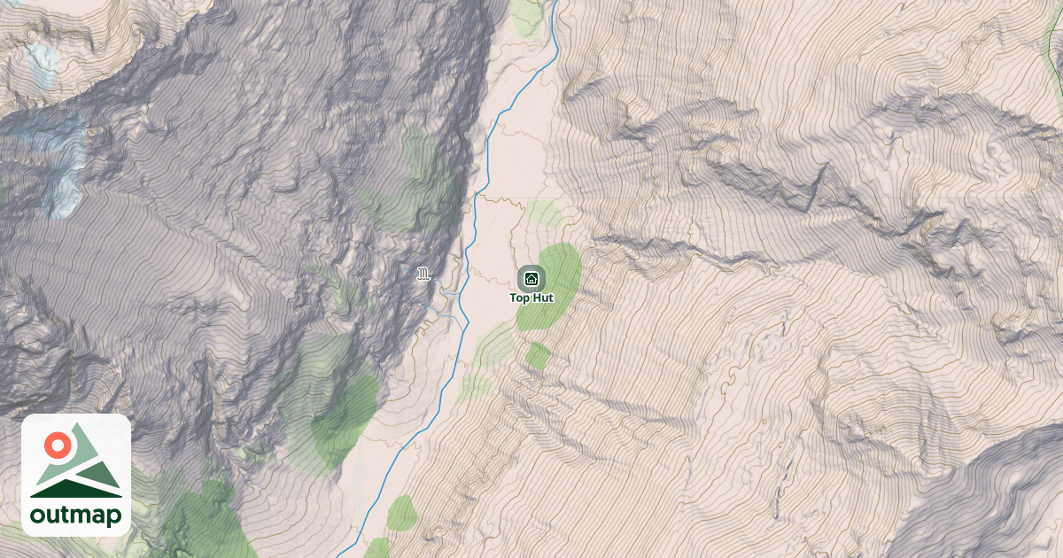 Map of Top Hut