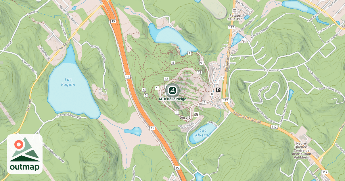Map of MTB Belle Neige