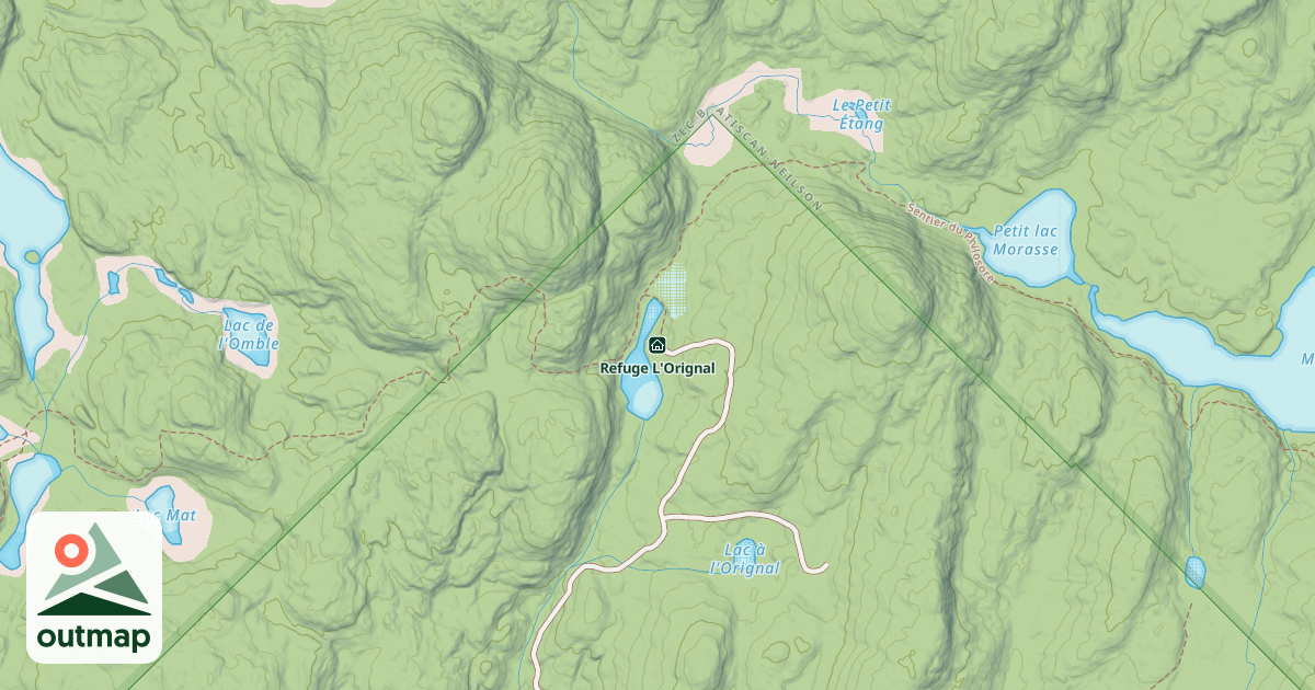Map of Refuge L'Orignal