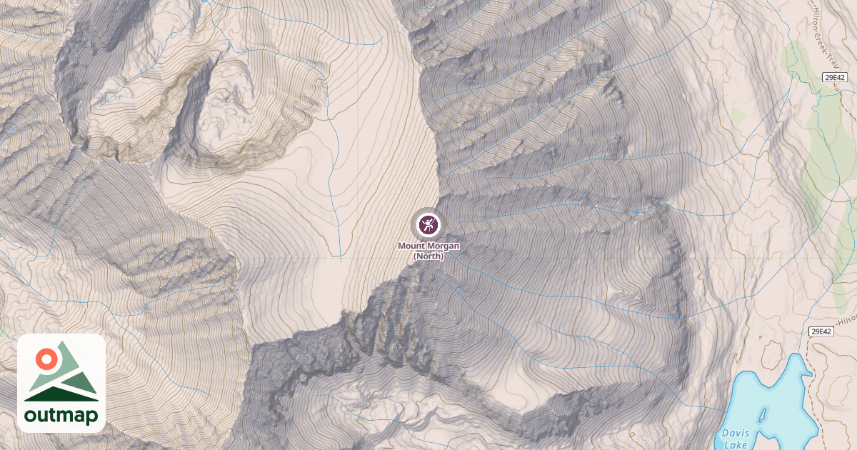 Map of Mount Morgan (North)