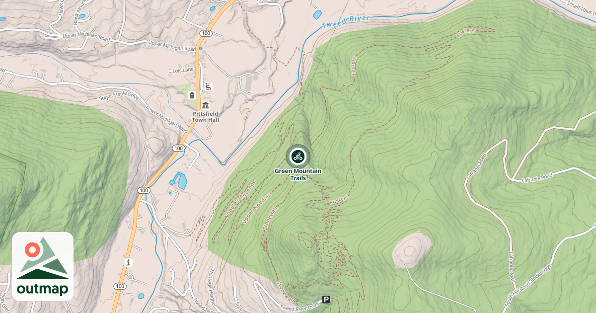 Map of Green Mountain Trails