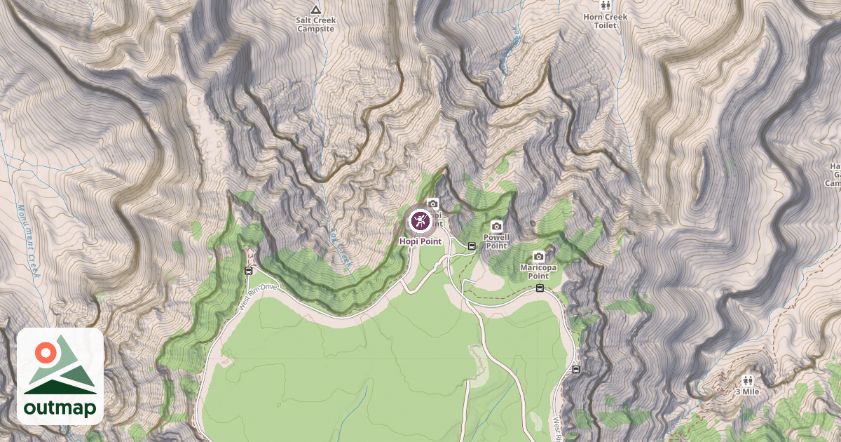Map of Hopi Point