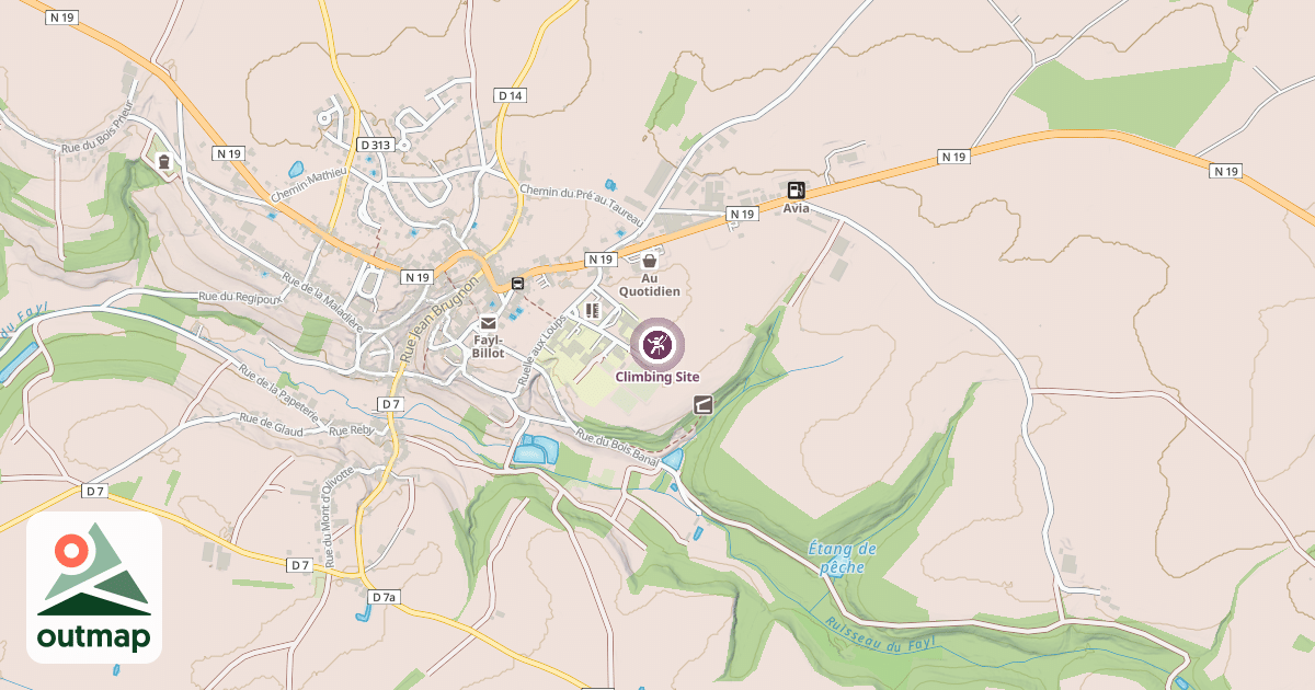 Map of Climbing Site