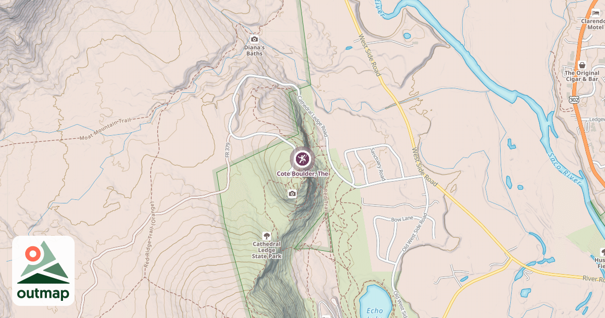 Map of Cote Boulder, The