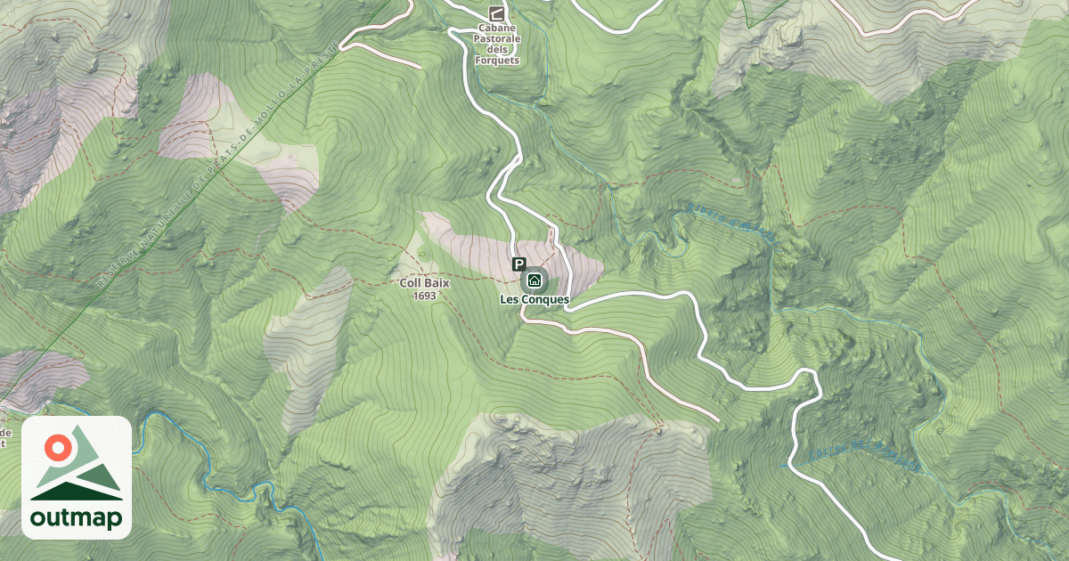Map of Les Conques
