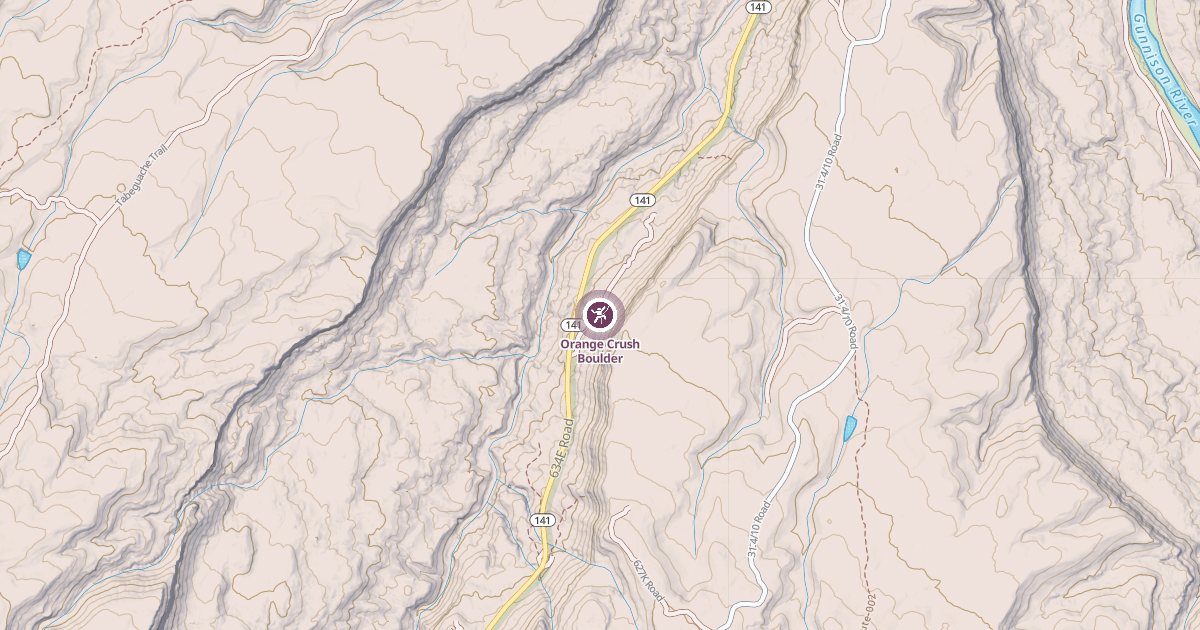 Map preview of Orange Crush Boulder