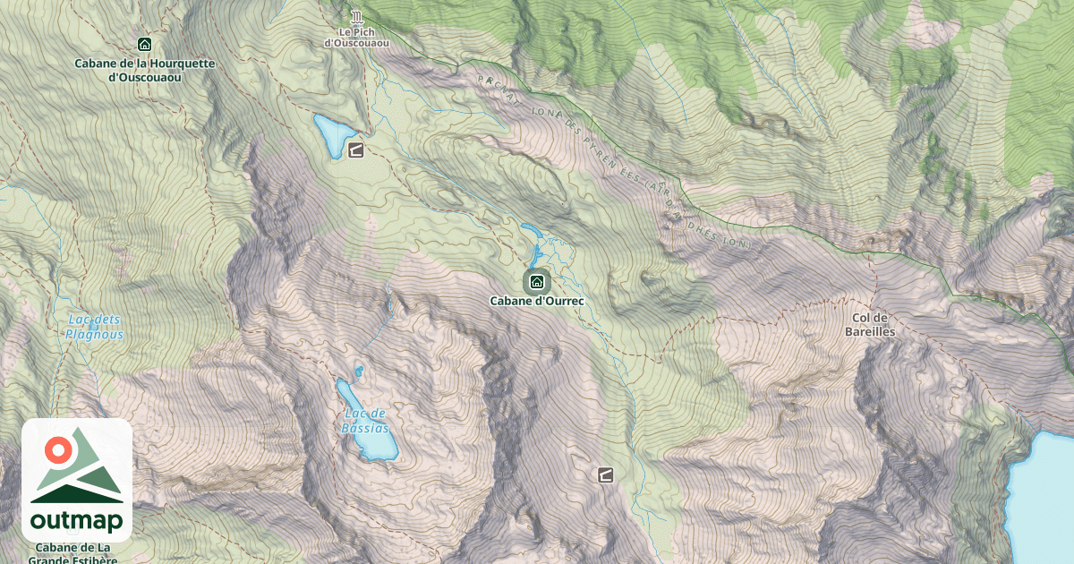 Map of Cabane d'Ourrec