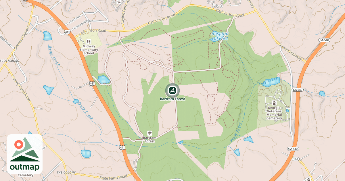 Map of Bartram Forest