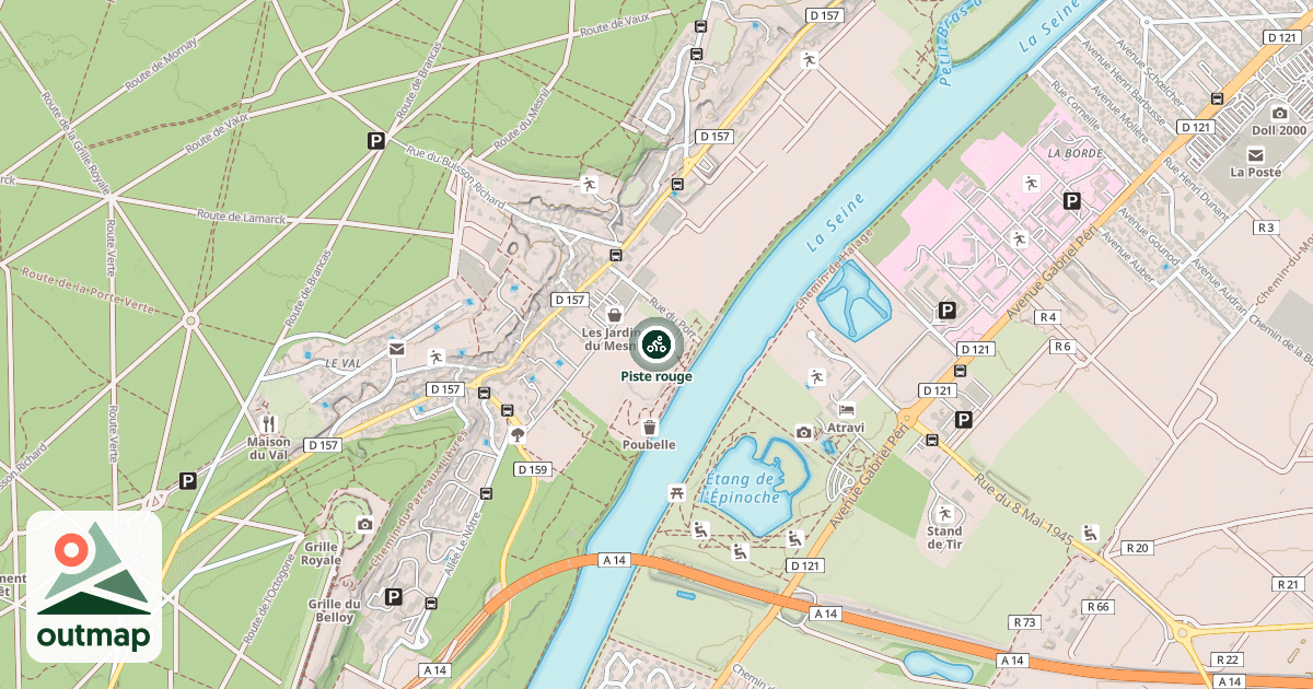 Map of Piste rouge