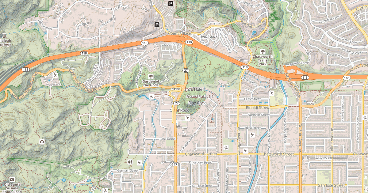 Map preview of Frosted Flakes