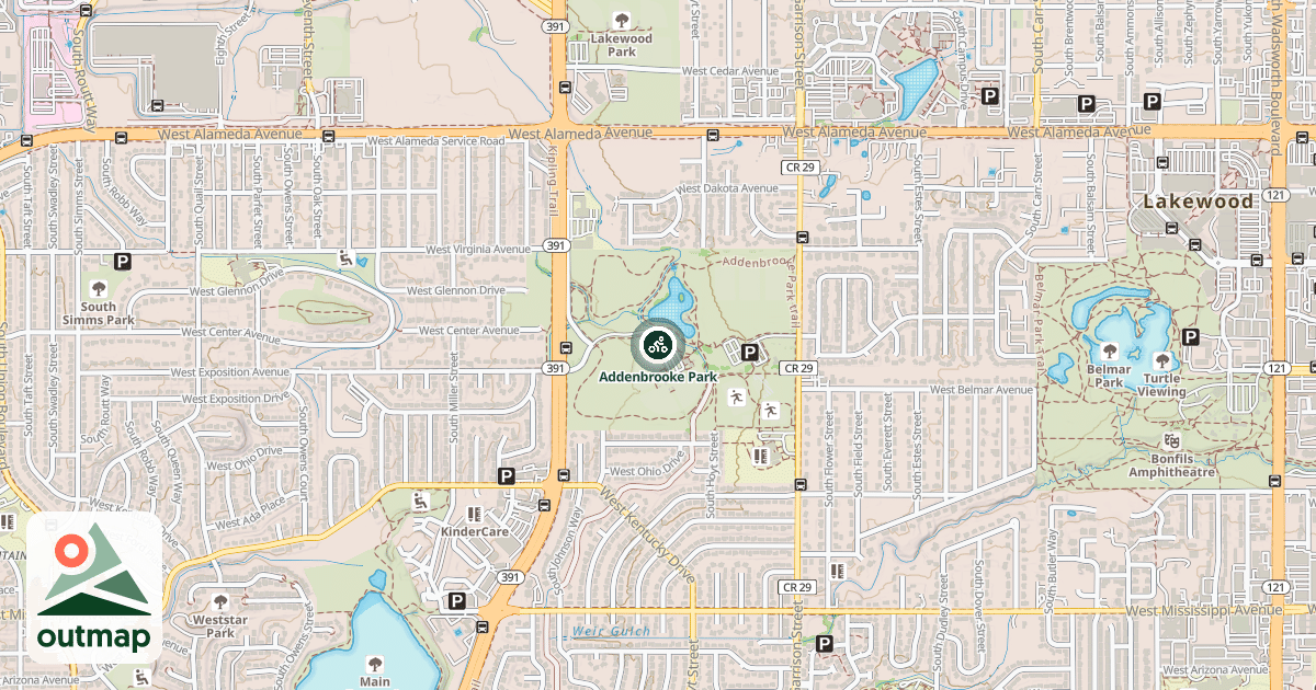 Map of Addenbrooke Park