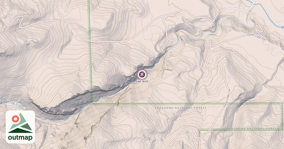Map of East Arch