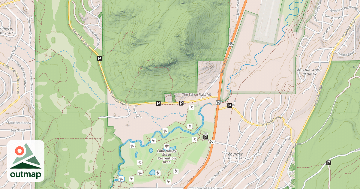 Map of The Tahoe Flake