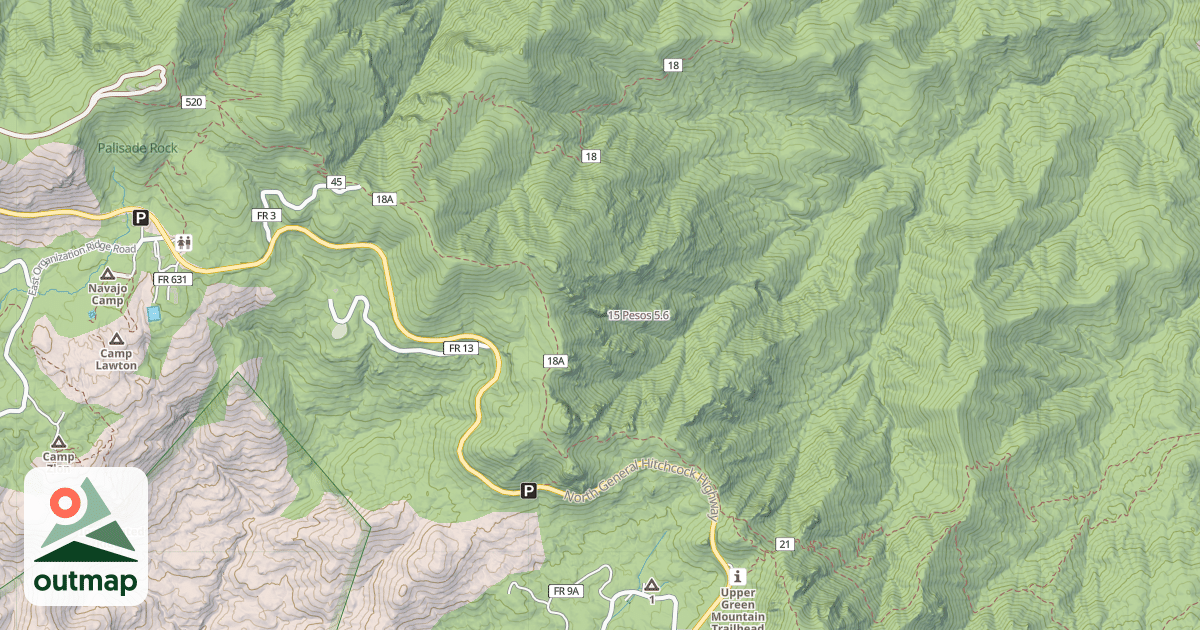 Map of 15 Pesos