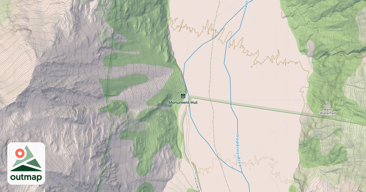 Map of Monument Hut