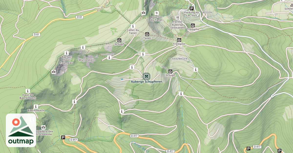 Map of Auberge Schupferen