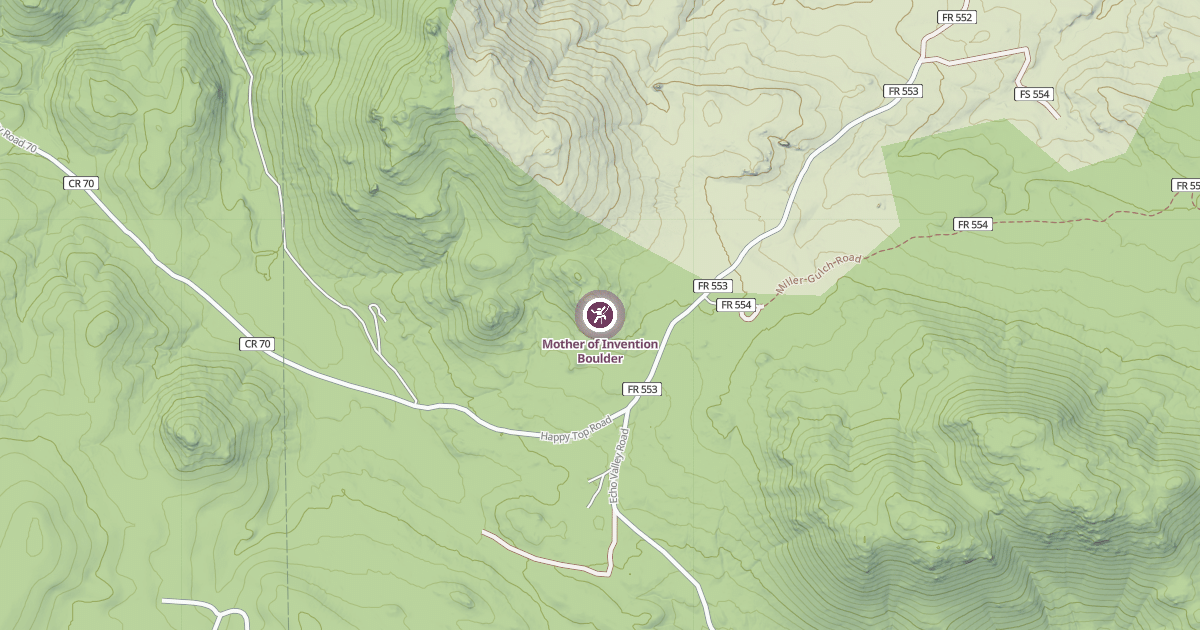 Map preview of Mother of Invention Boulder