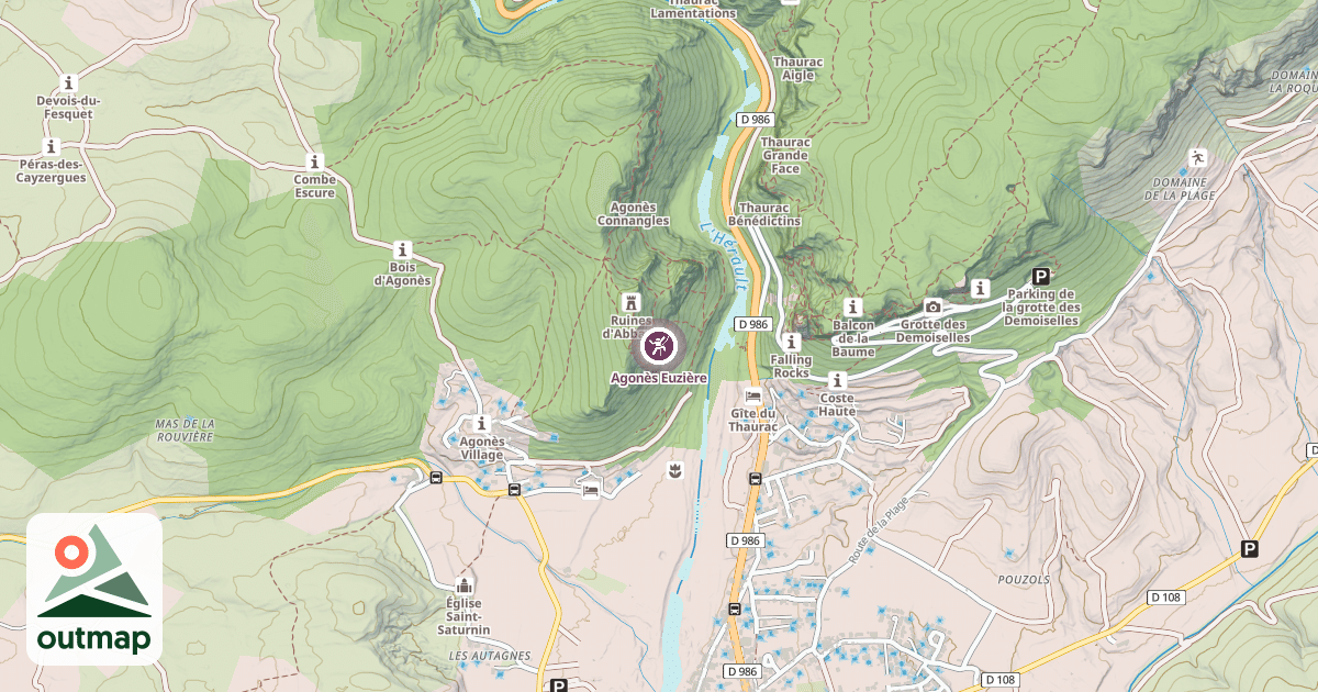 Map of Agonès Euzière