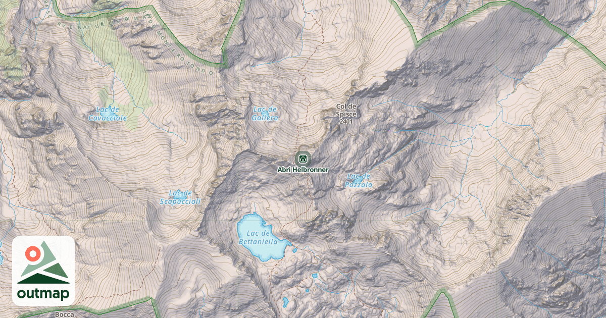 Map of Abri Helbronner
