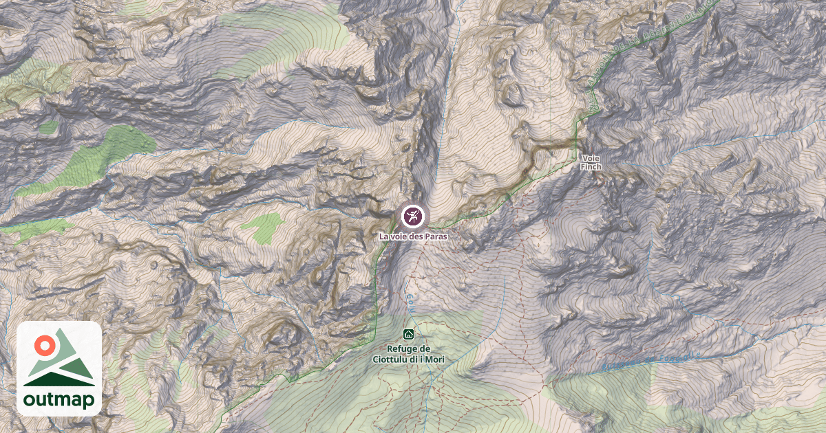 Map of La voie des Paras