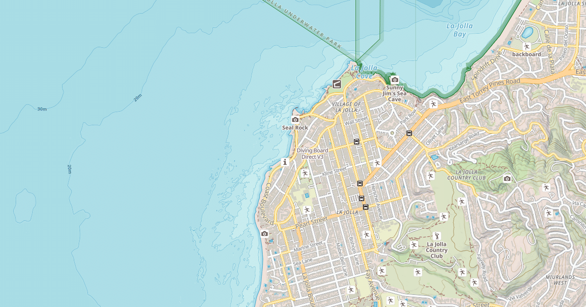 Map preview of Diving Board Direct