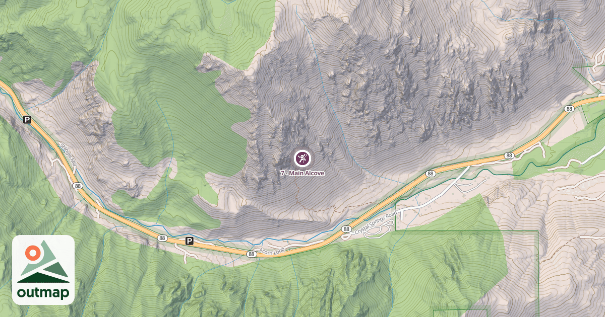 Map of 7 - Main Alcove