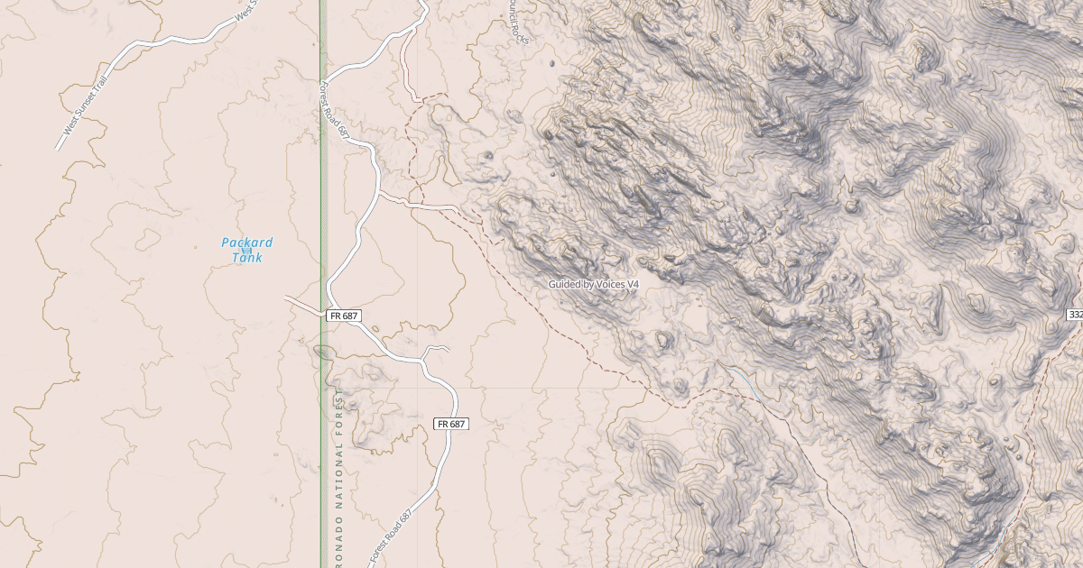 Map preview of Guided by Voices