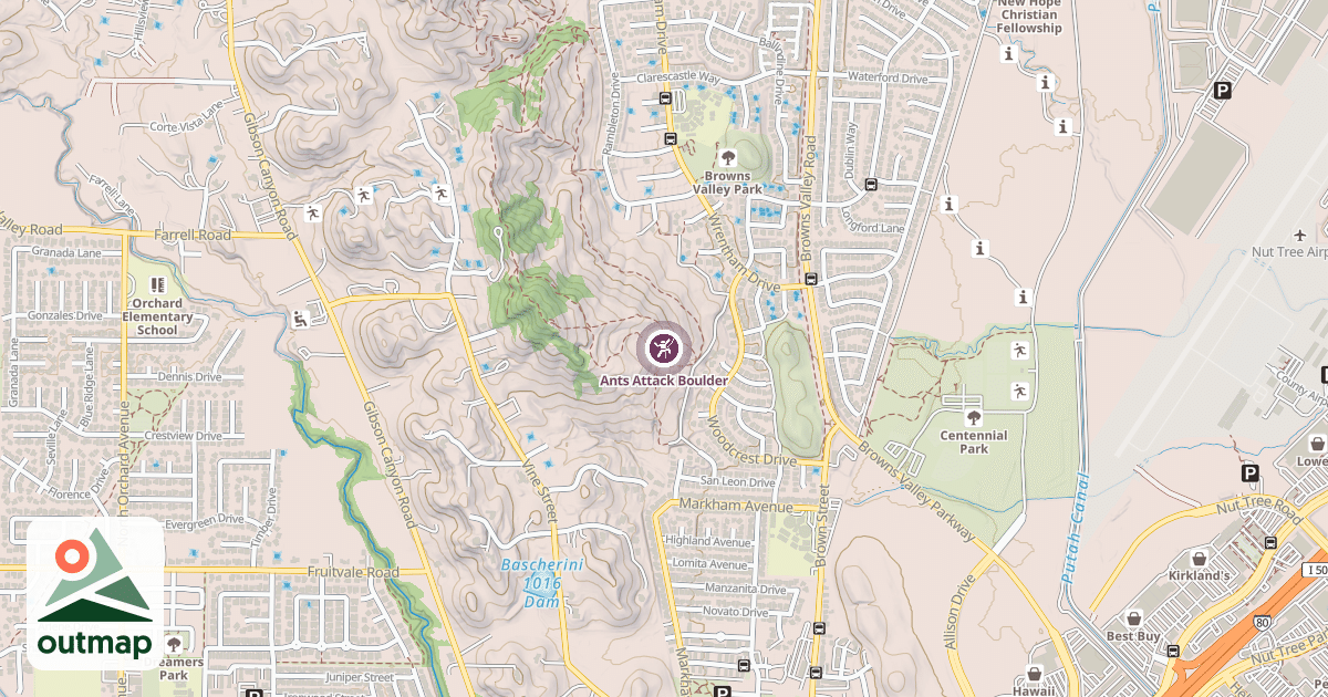 Map of Ants Attack Boulder