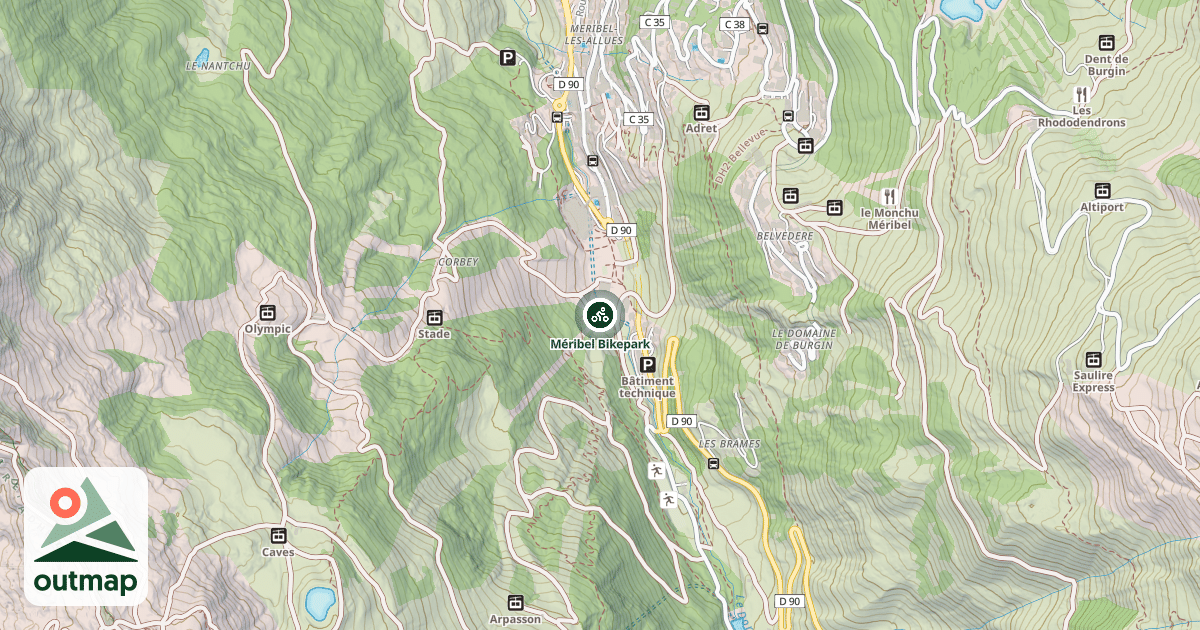 Map of Méribel Bikepark
