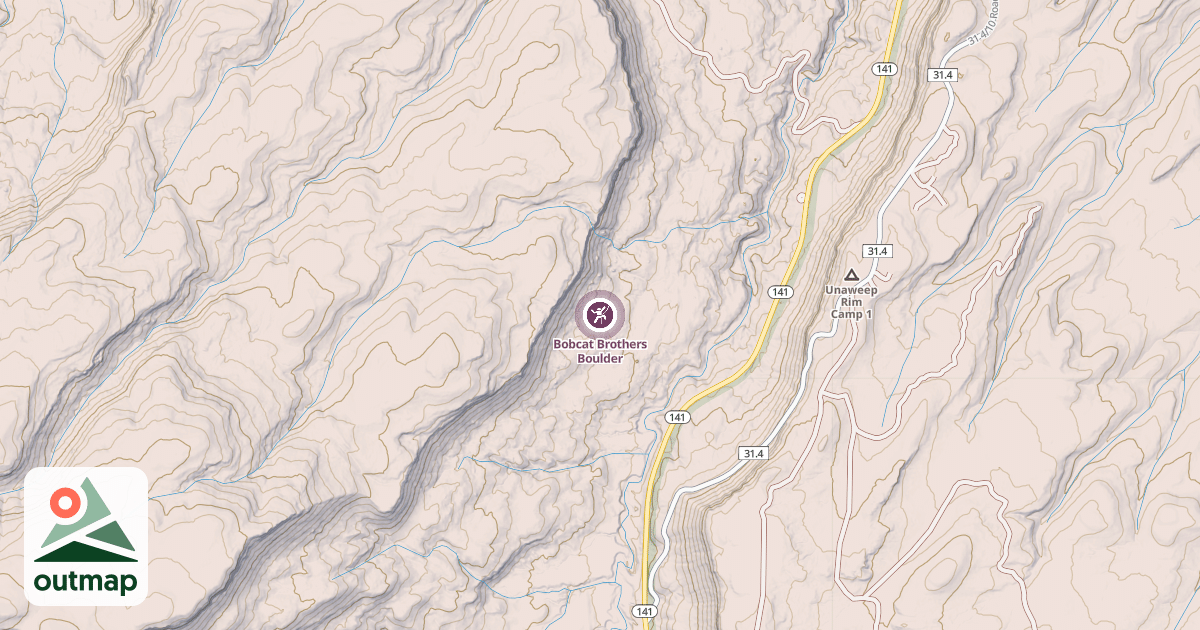 Map of Bobcat Brothers Boulder