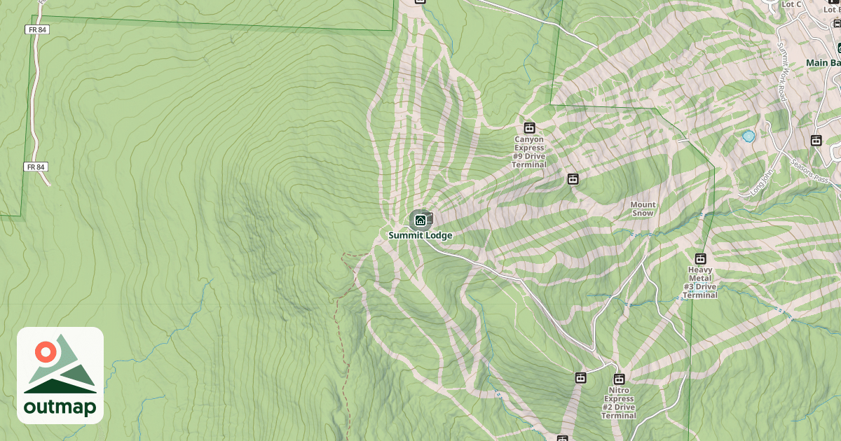 Map of Summit Lodge