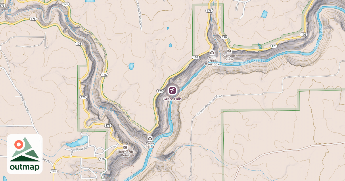 Map of Grace Falls