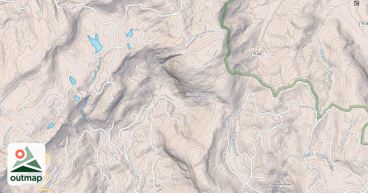 Map of Groovin' in the name of the Laurel