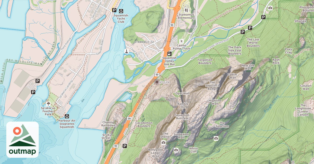 Map of Al's Line