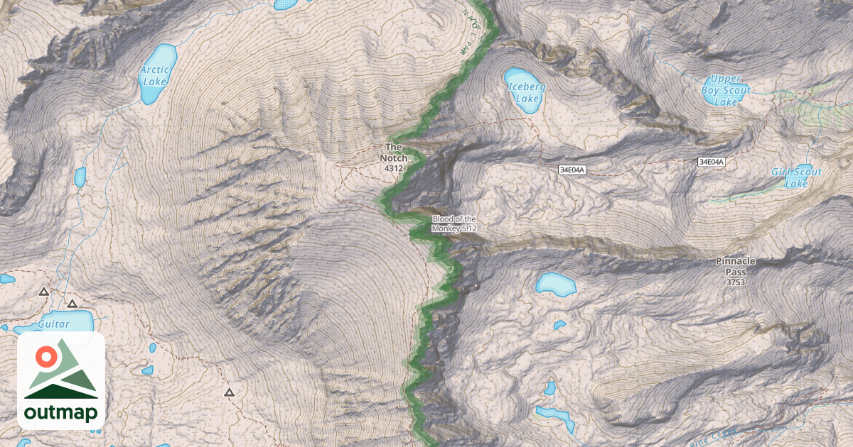Map of Blood of the Monkey