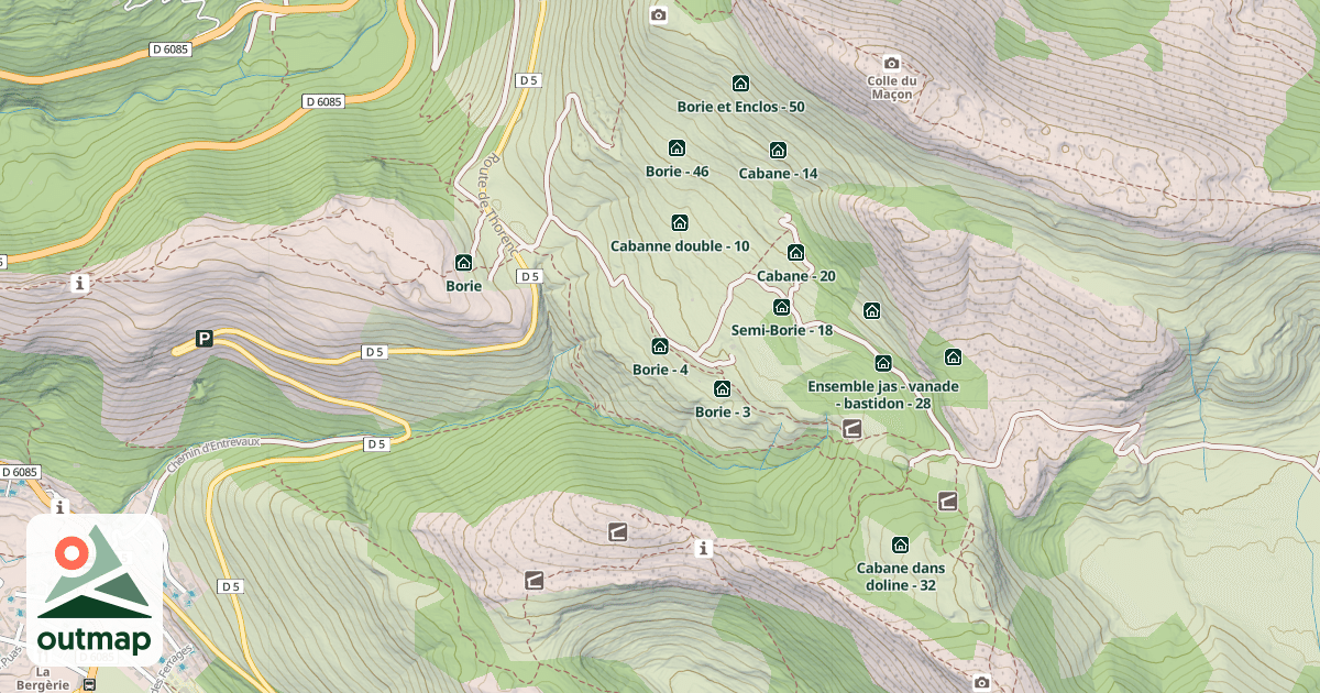 Map of Borie - 4
