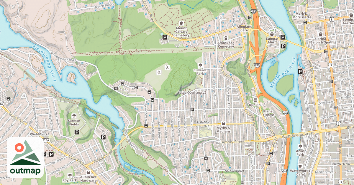 Map of Little Overhang