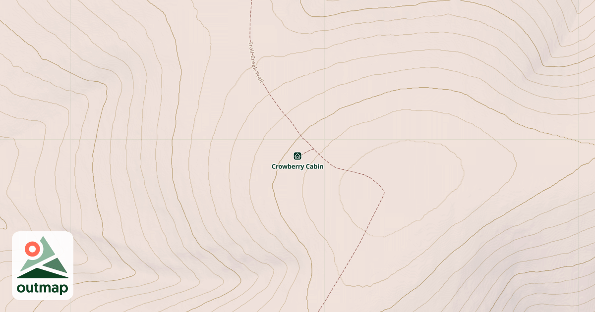 Map of Crowberry Cabin