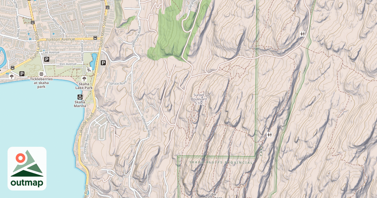 Map of Sunset Boulevard