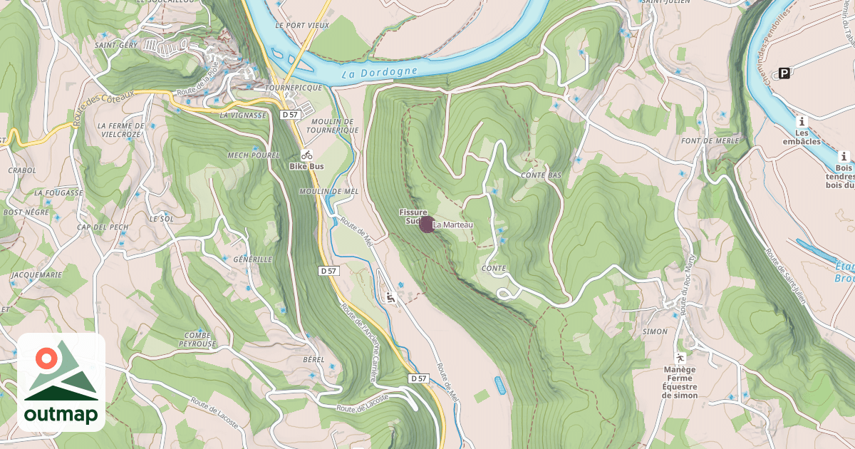 Map of La Marteau