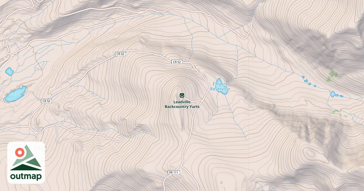 Map of Leadville Backcountry Yurts