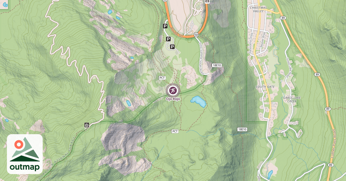 Map of Ojo Rojo