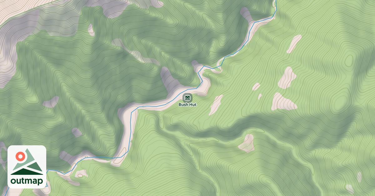 Map of Bush Hut