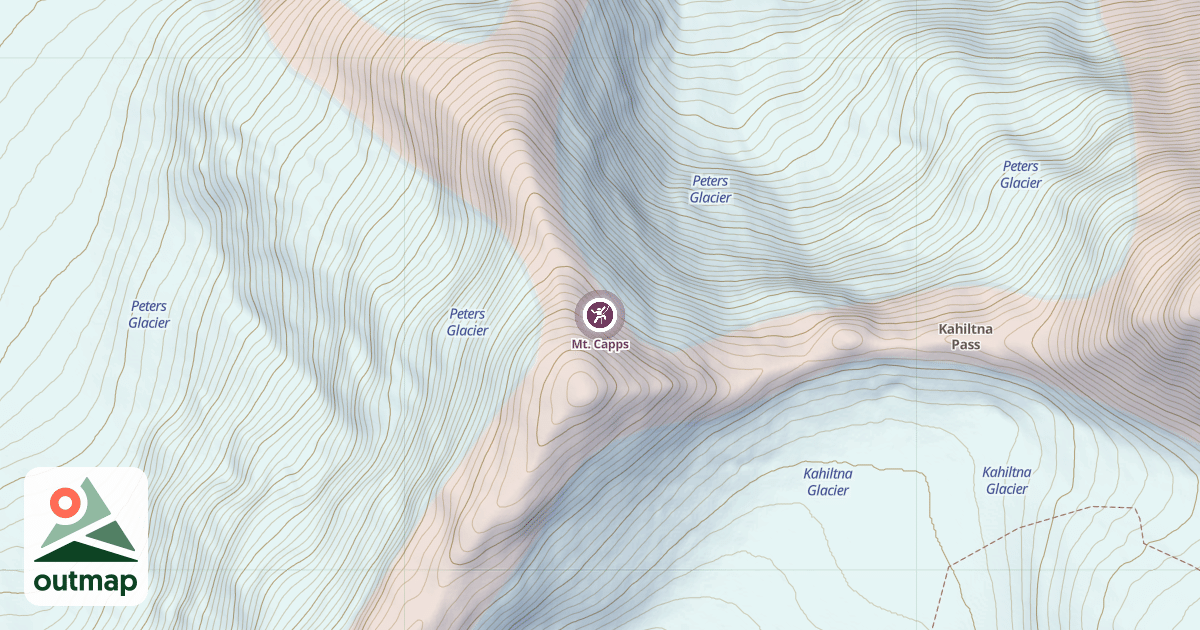 Map of Mt. Capps