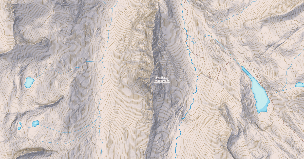 Map preview of East Face, Left Side