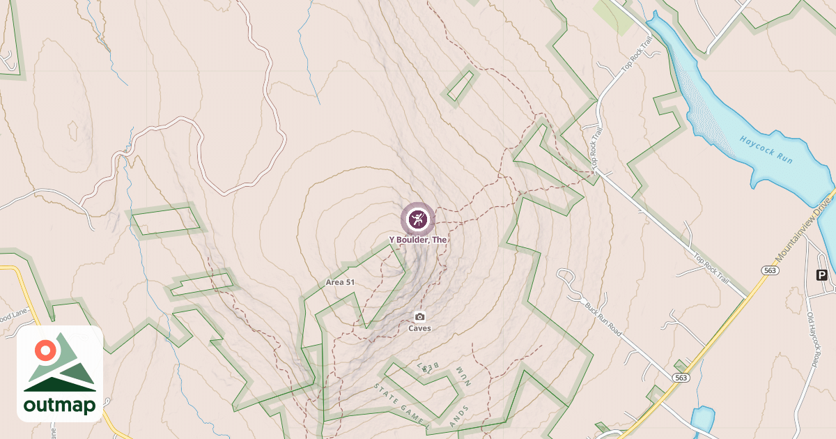 Map of Y Boulder, The